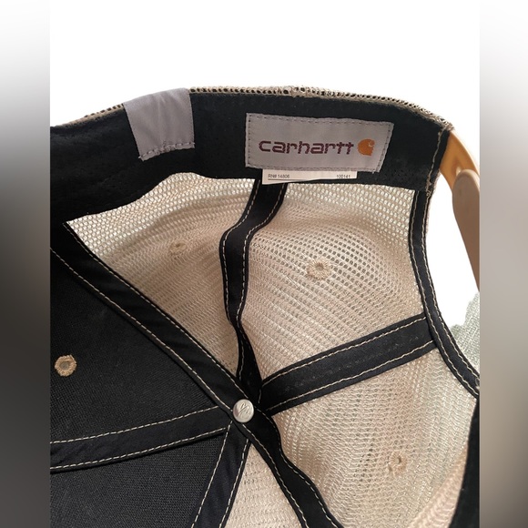Carhartt Baseball Cap |Tan| Snapback | Mesh Backing| Adjustable | Men’s - Picture 4 of 5